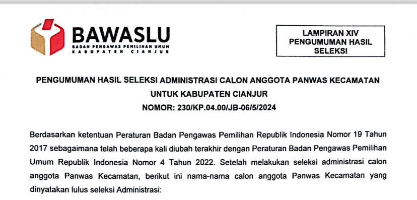 Pengumuman 